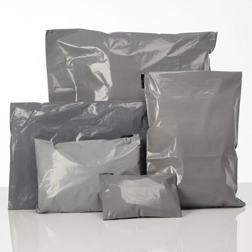 Grey Mailing Bags Premium 12 x 16 Inch Postage Mail Post Sacks Strong Seal - Picture 2 of 4
