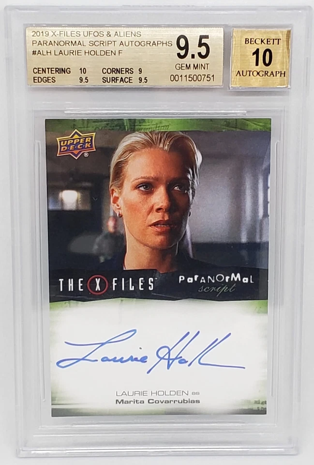 2019 Upper Deck X-Files UFOs and Aliens Autograph A-LH Laurie Holden BGS 9.5 GEM - Image 4 of 4