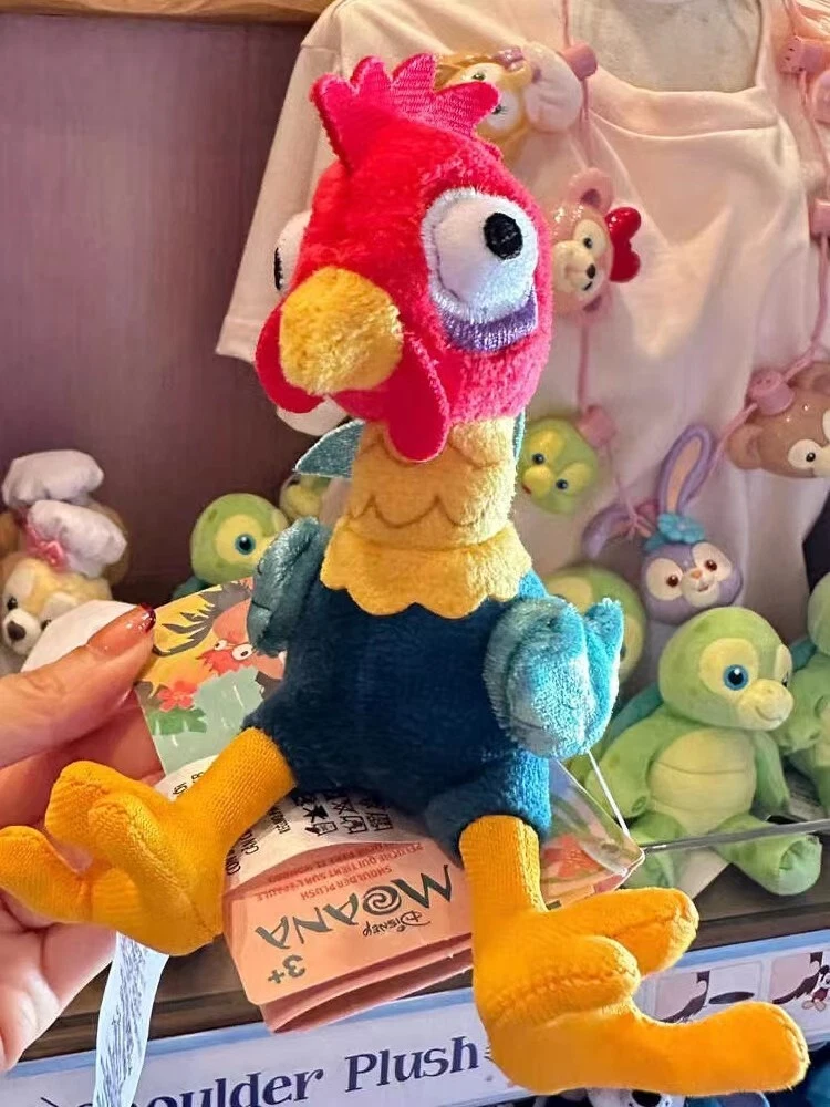 Disney store Hei Hei HeiHei Moana Chicken Shoulder Magnet Plush toy doll new