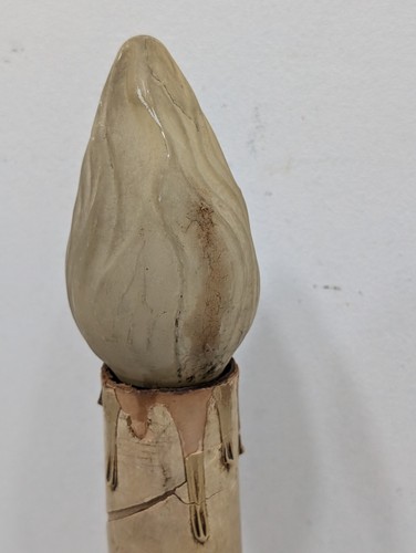 Vintage Sitting Buddha Statue LLamp Antique Asian Indian Oriental Small Light - Picture 10 of 23