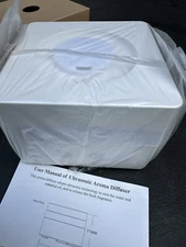 New Ultrasonic Aroma Diffuser White Night Light Cycles Colors New In Box 4x4x2.5