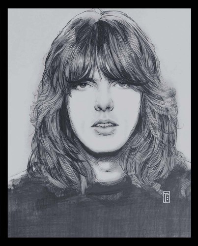 THIN LIZZY BAND PORTRAITS Renegade B&W Print 33"x23" By Jim Fitzpatrick - Picture 3 of 5