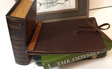HANDMADE Luxury Brown Leather JOURNAL Notebook Diary by Ted Gilmer Empire MI