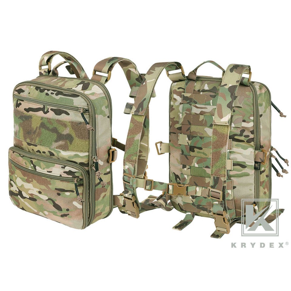 Video Rig Front Backpack KRYDEX D3CR Chest Rig Harness Mag Pouches Flatpack Backpack Expandable ...