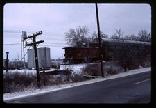 Railroad Slide - Detroit Toledo & Ironton #124 Caboose 1990 Maybee Michigan