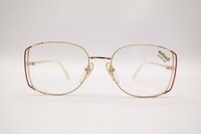 Vintage Actuell Couture 522 917 Gold Multicolored Oval Glasses Frame NOS