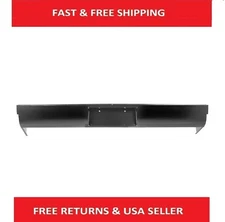 Rear Bumper Roll Pan Stepside w/License Box For 54-87 Chevy C10 C20 C30 K10 K20