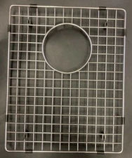 Stainless Steel Sink Grid With Rear Drain 15-1/4'' x 12-3/8''