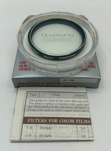 Quantaray 55mm Filter Lot Of 7: C-PL, 80A, 6X-CS, FOGG, Diff, Spot, YA2 - Picture 7 of 10