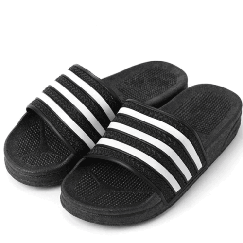 Home Outdoor Indoor Beach Wide Slipper Women Men Child Three Line Made in Korea - Picture 2 of 6