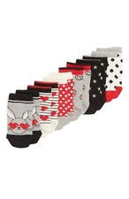 TUCKER  TATE Kids' Multicolor Assortment 6-Pack Low Cut Socks Shoe Size 4.5-8.5