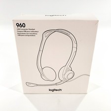 Logitech PC 960 Black Headband Headset Brand New Open Box