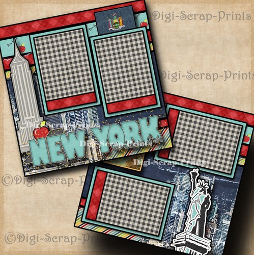 NEW YORK vacation travel premade scrapbook pages paper piecing ...