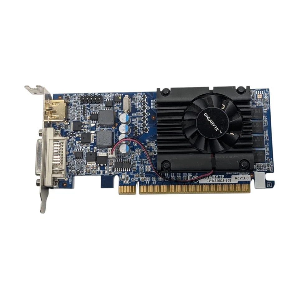 GIGABYTE NVIDIA GeForce 210 1GB DDR3 Graphics Card GV-N210D3-1GI - Image 2 of 4
