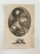 Antique 1806 Engraving of Epaminondas – Theban General & Statesman