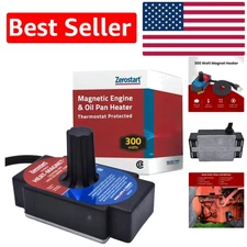 Powerful 300 Watt Magnetic Heater for Fast Engine Heating - Built-in Thermostat