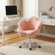 Vanity Elegant Makeup Chair Plush Cushioned Seat Vanity Dressing Stool Bedroom