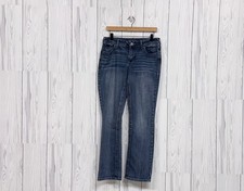 Maurices jeans womens size 8 regular slim straight medium wash mid rise stretch