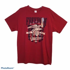 Gildan American Freedom Novelty Short Sleeve T-shirt Size L