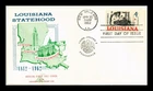 US COVER LOUISIANA STATEHOOD 150TH ANNIVERSARY FIRST DAY ISSUE SCOTT 1197