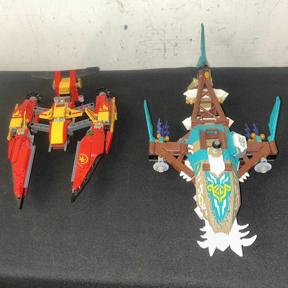 Lego Ninjago 71748 Catamaran Sea Battle Red And Blue Lot Of 2 | eBay