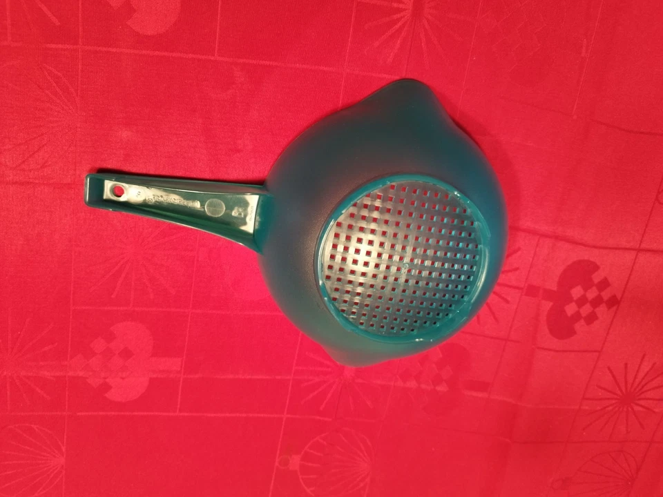 Tupperware Sieb, Goldregen, Junge Welle, Türkis transparent! NEU! - Bild 3 von 3