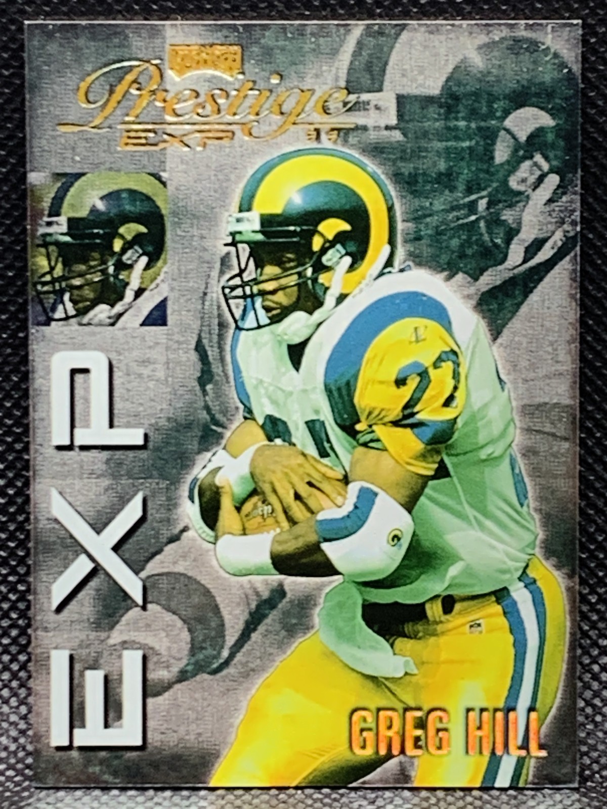 1999 Playoff Prestige EXP #EX84 Greg Hill Reflections Gold #/1000