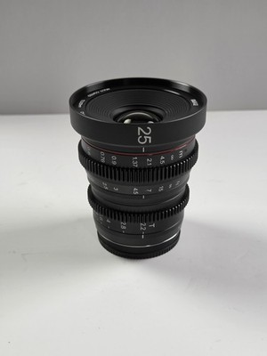 Meike 25mm T2.2 Large Aperture Wide Angle Manual Focus Prime Mini Cinema Lens -