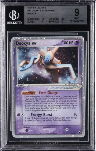 Deoxys ex graded BGS 9 for sale on eBay
