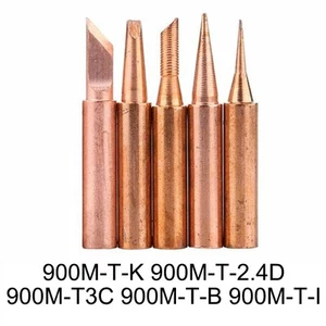 5Pcs ensemble 900M-T Conseil de soudure en cuivre Conseils de soudage en fer sans plomb
