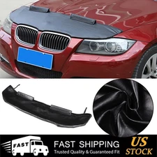 PU Leather Car Bonnet Hood Bra Wind & Bug Deflectors For BMW 3 Series 2005-12