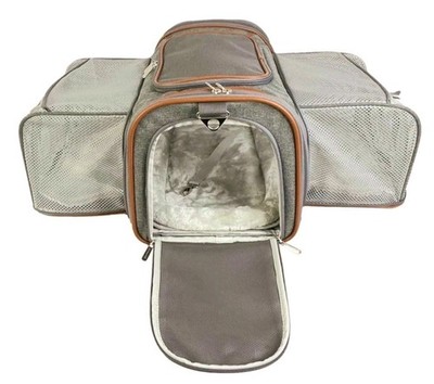 Mr Peanuts Platinum Pet Carrier  Double Expandable Airline Approval, Cat or Dog
