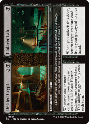 MTG Defiled Crypt Cadaver Lab DSK English