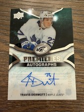 2018-19 Upper Deck Ice #IPA-TD Travis Dermott Ice Premieres Autographs #/299