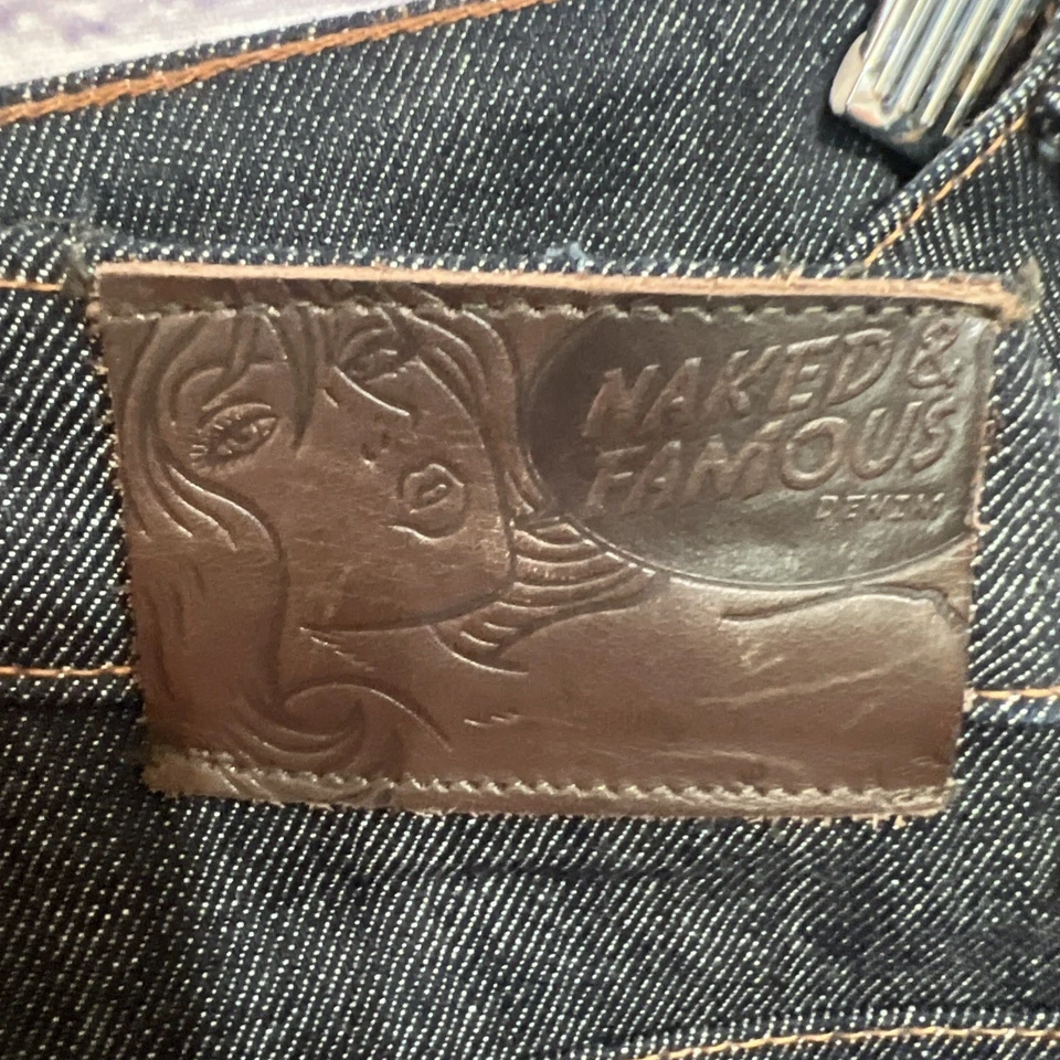 Naked And Famous Denim Women's 28 Blue The High Skinny StretchSelvedge Dark Wash - Image 3 of 4