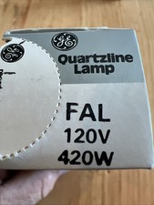 GE General Electric FAL 420W 120V Quartzline Lamp Projection Projector Bulb x1