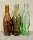 3 - Vintage Coca-Cola Bottles, Really Cool, Old And Collectible