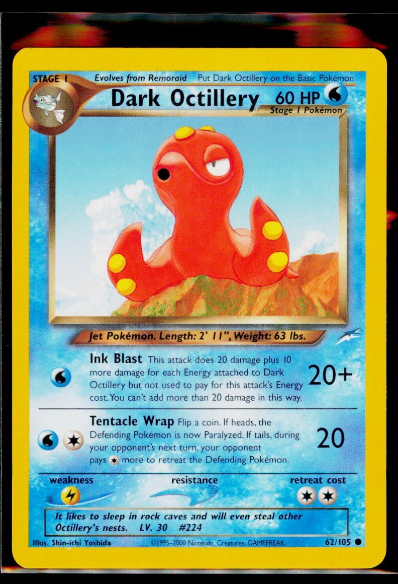 Pokémon TCG - Neo Destiny - Unlimited - Dark Octillery 62/105 NM