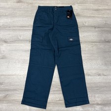 Dickies Pants Women s Blue Cargo Relaxed Fit Stretch Workwear Size 25R NWT