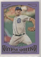 2016 Topps Gypsy Queen Purple Paper Frame 219/250 Jordan Zimmermann #46 0t2