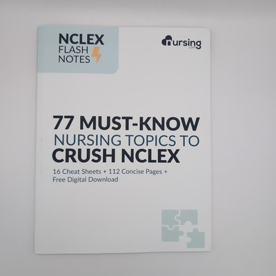 NCLEX Flash Notes: 77 Essential Nursing Topics for NCLEX Succe (Paperback)