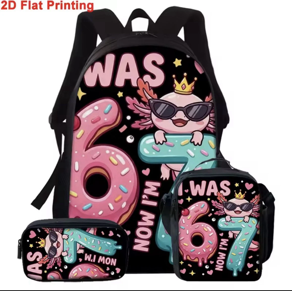 67 Back Pack Set Of 3 school Bag Set