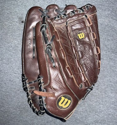 Wilson A710 12.5  Genuine ECCO Brown Leather Left Hand Throw Softball Glove