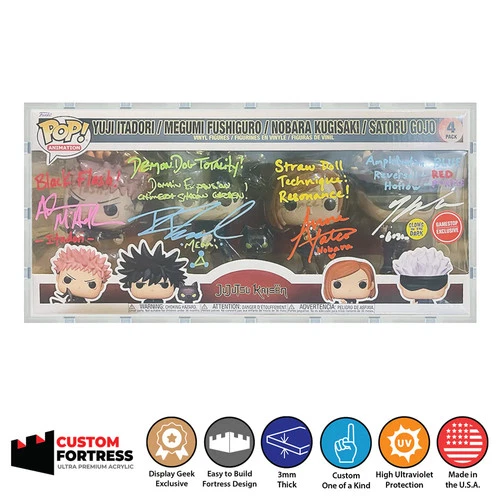 Custom Acrylic Hard Case for Funko Pop 4 Pack Jujutsu Kaisen Box