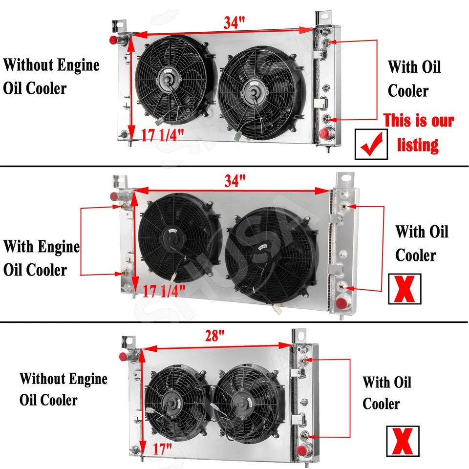 3Row Radiator&Shroud Fan For 99-13,12 Chevy Silverado 1500 2500 GMC Sierra Yukon Foto 2 de 4