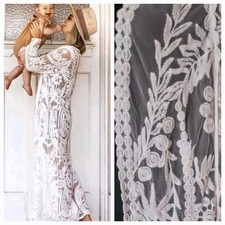 Coven And Co Gypsy Bump Friendly Womens Kimono Lace Gown 👇check One Size