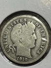 1910-s Barber Dime, Better Date, Nice details, 99c Shipping Offer
