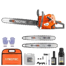 68CC Gasoline Chainsaw with 22" 24" Bar Power Engine Wood Cutting Gas Chain Saw