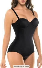BRABIC Bodysuit Shapewear Tummy Control Bodysuit Tops Body Shaper Built-in Bra