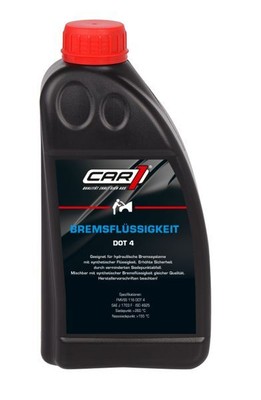 CAR 1 Bremsflüssigkeit DOT 4 1 Liter FMVSS 116 DOT 4, SAE J 1703 F, ISO 4925